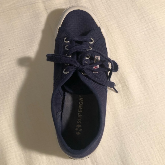 Superga Navy Canvas Sneakers - Picture 7 of 15